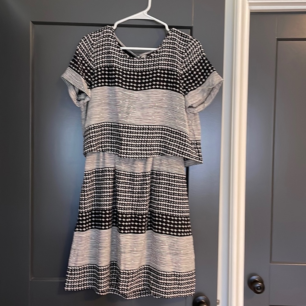 Madewell size 8 black and white Dress